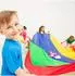 Relaxdays Schwungtuch Ø 3,5m, 8 Griffe, bunt