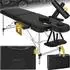 TecTake Massageliege 2 Zonen, klappbar, Aluminium, schwarz