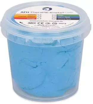 AFH Webshop TheraPIE Knete Light Therapieknete, sehr fest, blau, 300g