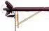 vidaXL Massageliege klappbar 2-Zonen mit Holzgestell bordeaux-lila (110187)