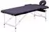 vidaXL Massageliege klappbar, 2-Zonen, Aluminiumgestell, lila (110195)