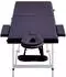 vidaXL Massageliege klappbar, 2-Zonen, Aluminiumgestell, lila (110195)