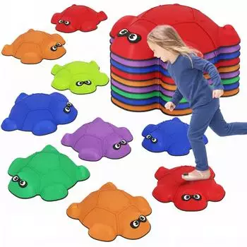 AIYAPLAY Balanciersteine Schildkr&ouml;tenform, 9-tlg., bunt, f&uuml;r Kinder 3-8 Jahre (347-028V01MX)