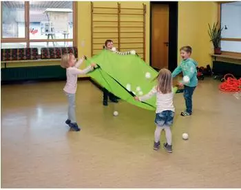 Eduplay Schwungtuch Ø185cm, grün (170360)
