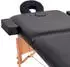vidaXL Massageliege 2-Zonen klappbar 10cm schwarz (110151)