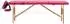 vidaXL Massageliege klappbar, 4-Zonen, Holzgestell, rosa (110191)
