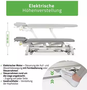 Habys Proxima V4 Ergo elektrische Therapieliege 4-Segmente 198x68cm