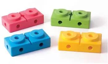 Eduplay Motorikschleife Bausteine Set, mehrfarbig (KM2001.1)