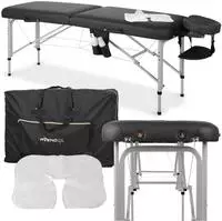 HABYS Massageliege Klappbar aus Alu mit 2 Zonen 185&times;60cm, Vera | Kosmetikliege