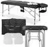 Habys Vera Massageliege klappbar, Aluminium, schwarz, 185x60cm (K515)