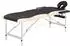 vidaXL Massageliege klappbar, 2 Zonen, Aluminiumgestell, schwarz/beige (110229)