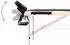 vidaXL Massageliege klappbar, 2 Zonen, Aluminiumgestell, schwarz/beige (110229)
