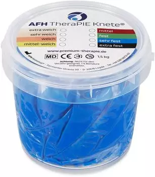 AFH Webshop TheraPIE Knete&reg; 1,5kg, sehr fest, blau
