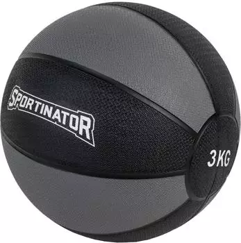 Sportinator Trainings-Medizinball schwarz/grau