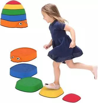 AIYAPLAY Balanciersteine f&uuml;r Kinder, 5-teilig, stapelbar, rutschfest (347-030V00MX)