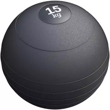 Gorilla Sports Slam Ball 3-20kg, griffig, rutschfest, schwarz (100776-00019-0020)