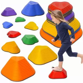 AIYAPLAY Balance-Trittsteine 11er-Set, Herzform, stapelbar & rutschfest (347-023V02MX)