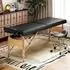HomCom Massageliege 2 Zonen, klappbar, höhenverstellbar, 70cm breit, schwarz (503-029V00BK)