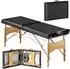 HomCom Massageliege 2 Zonen, klappbar, höhenverstellbar, 70cm breit, schwarz (503-029V00BK)