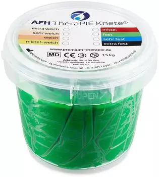 AFH Webshop TheraPIE Knete&reg; Knetmasse 1,5kg, fest, gr&uuml;n