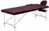 vidaXL Klappbare Massageliege 3 Zonen Aluminium dunkellila (110199)
