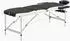 vidaXL Klappbare Massageliege 3-Zonen Aluminium, schwarz/beige (110237)