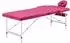 vidaXL Massageliege, klappbar, 3 Zonen, Aluminium, rosa (110197)