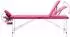 vidaXL Massageliege, klappbar, 3 Zonen, Aluminium, rosa (110197)
