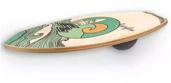 F2 Balance Board Drop inkl. Ball 60x35cm Natur braun NO SIZE