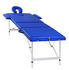 vidaXL Therapy Table 3 Zones Aluminium blue