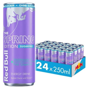 Red Bull The Spring Edition Waldmeister Pink Grapefruit Sugarfree (24x0,25l)