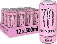 MONSTER ENERGY Ultra Erdbeer-Tr&auml;ume Zero 12x0,5 L