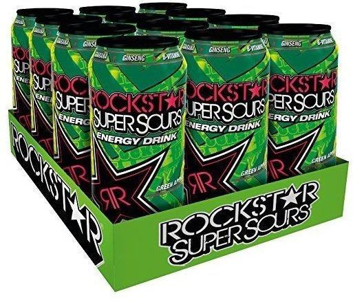 Rockstar Super Sours Green Apple 12x500 ml