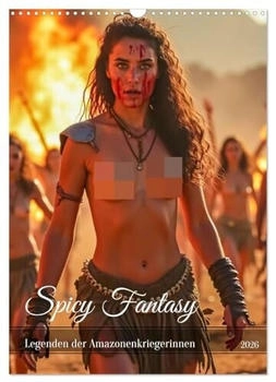 Calvendo Spicy Fantasy Legenden der Amazonenkriegerinnen (Wandkalender 2026 DIN A3 hoch) (ISBN: 978-3-516-28472-0)