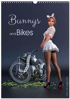 Calvendo Bunnys and Bikes (Wandkalender 2026 DIN A3 hoch), Monatskalender (ISBN: 978-3-516-34647-3)