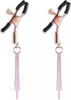 NS Novelties Bound Nipple Clamps D3 Rose Gold