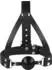 Rimba Ball Gag mit Kopfriemen Schwarz Ø 4,4 cm
