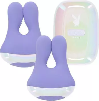Evolved Playboy Nippelklemmen mit Vibration Lila