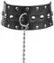 Rimba Halsband mit Nieten und Ketten Schwarz