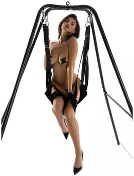 Hidden Desire Lovers Sexschaukel mit Gestell Schwarz