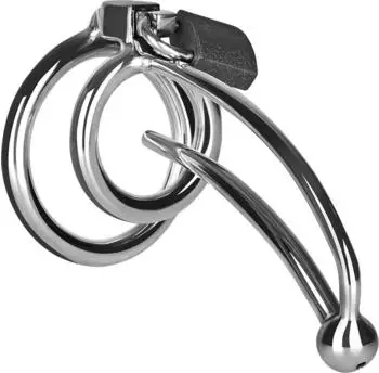 Rimba Penisplug mit Schloss 12 cm silber