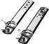 Rimba Handfessel mit Metallelement schwarz/silber