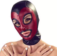 Bad Kitty Kopfmaske im 2-farbigen Mattlook