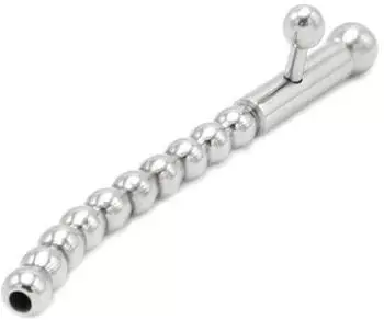 Kiotos Hollow Penis Plug 2 Removable Nobs Curved