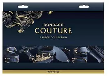 NS Novelties Bondage Couture 6 Piece Kit Blue