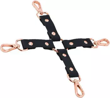 NS Novelties Bondage Couture Hog Tie Black