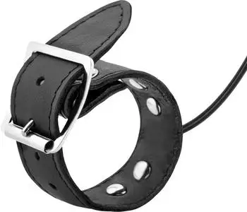 Rimba Electro leather penisstrap bi polar