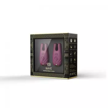 Zalo Nave Wireless Vibrating Nipple Clamps Spezialvibratoren Lila