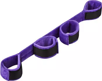 Rimba Spreizstange mit 4 Handschellen Lila 39 cm