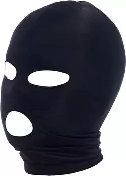 Rimba Maske mit offenen Augen und Mund Schwarz One Size